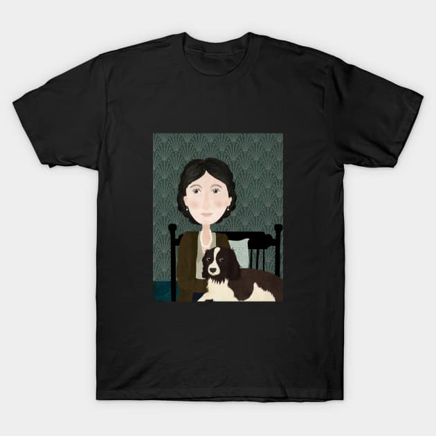 Virginia and Pinka T-Shirt by katherinequinnillustration